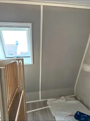 Zolderkamer afgewerkt